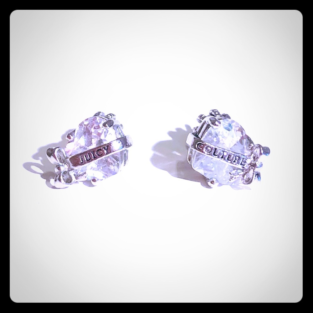Juicy Couture Heart Studs with Banner